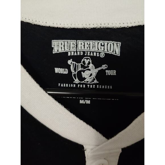 NWT True Religion  Henley Tee szM - Picture 3 of 4